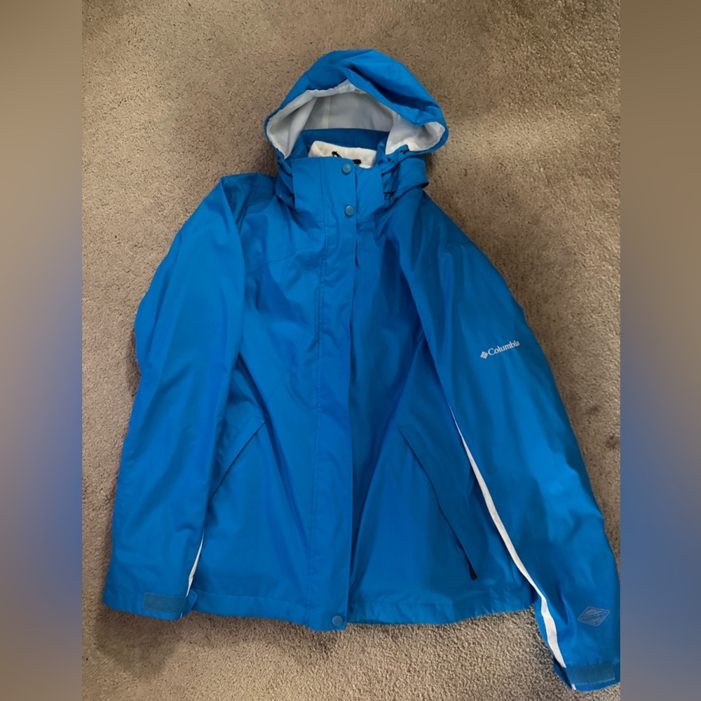Columbia Women’s Bright Blue Raincoat